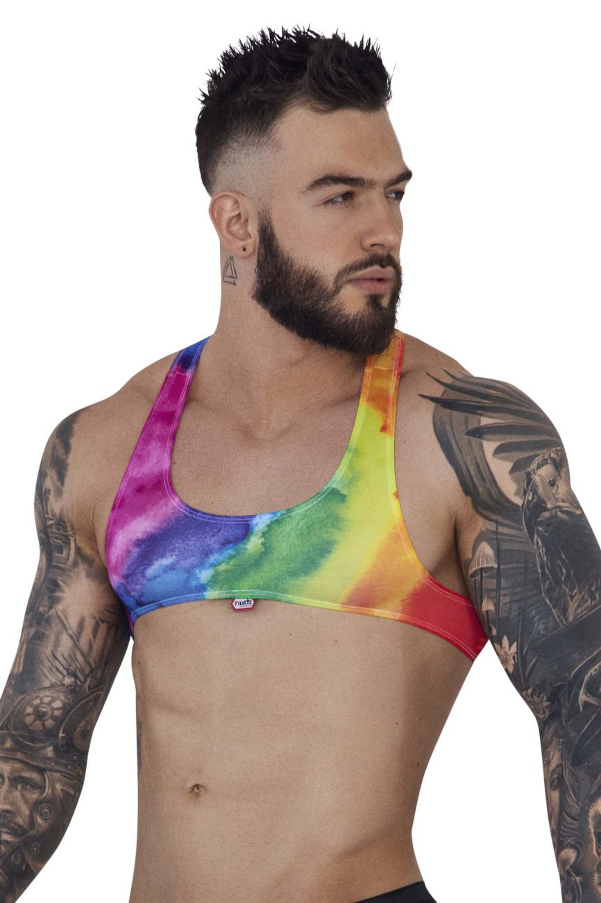Pikante 1267 Ultra Crop Top Rainbow
