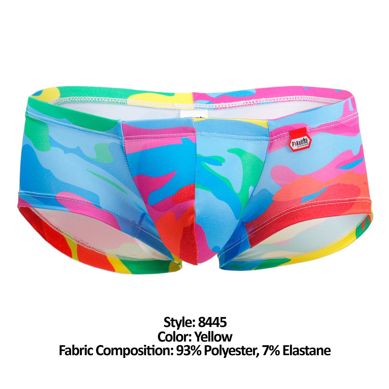 Pikante 8445 Future Latin Boxer Briefs Yellow Multi Coloured