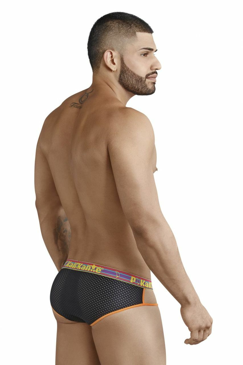 JCSTK - Mens Pikante Bikini Brief with Strap Sides Black