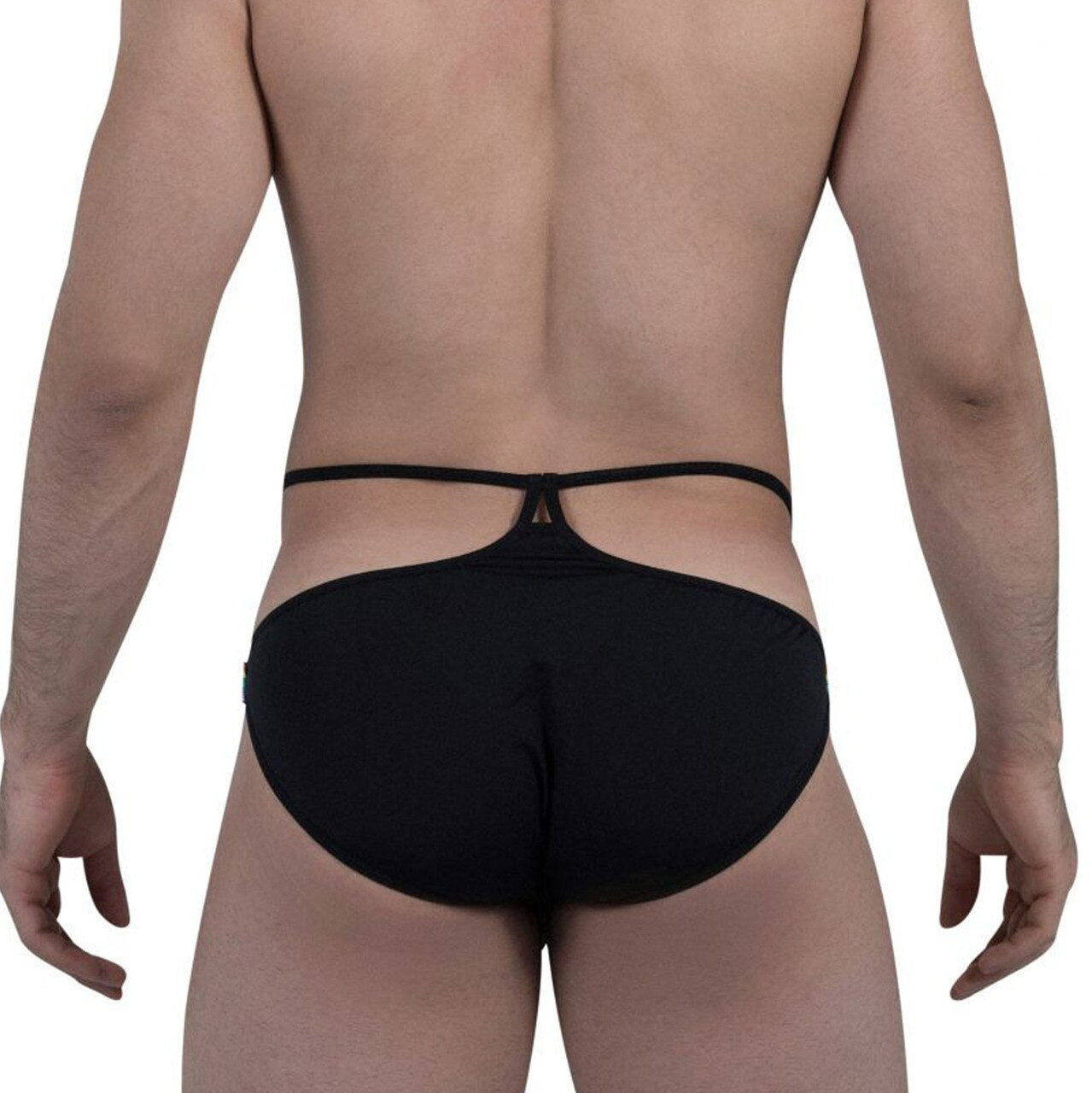 SALE - Mens Pikante Underwear Rainbow Pride Briefs Black