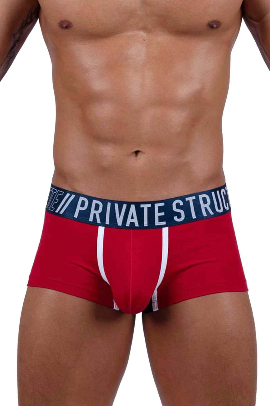 Private Structure BAUT4389 Athlete Trunks Red Falcon