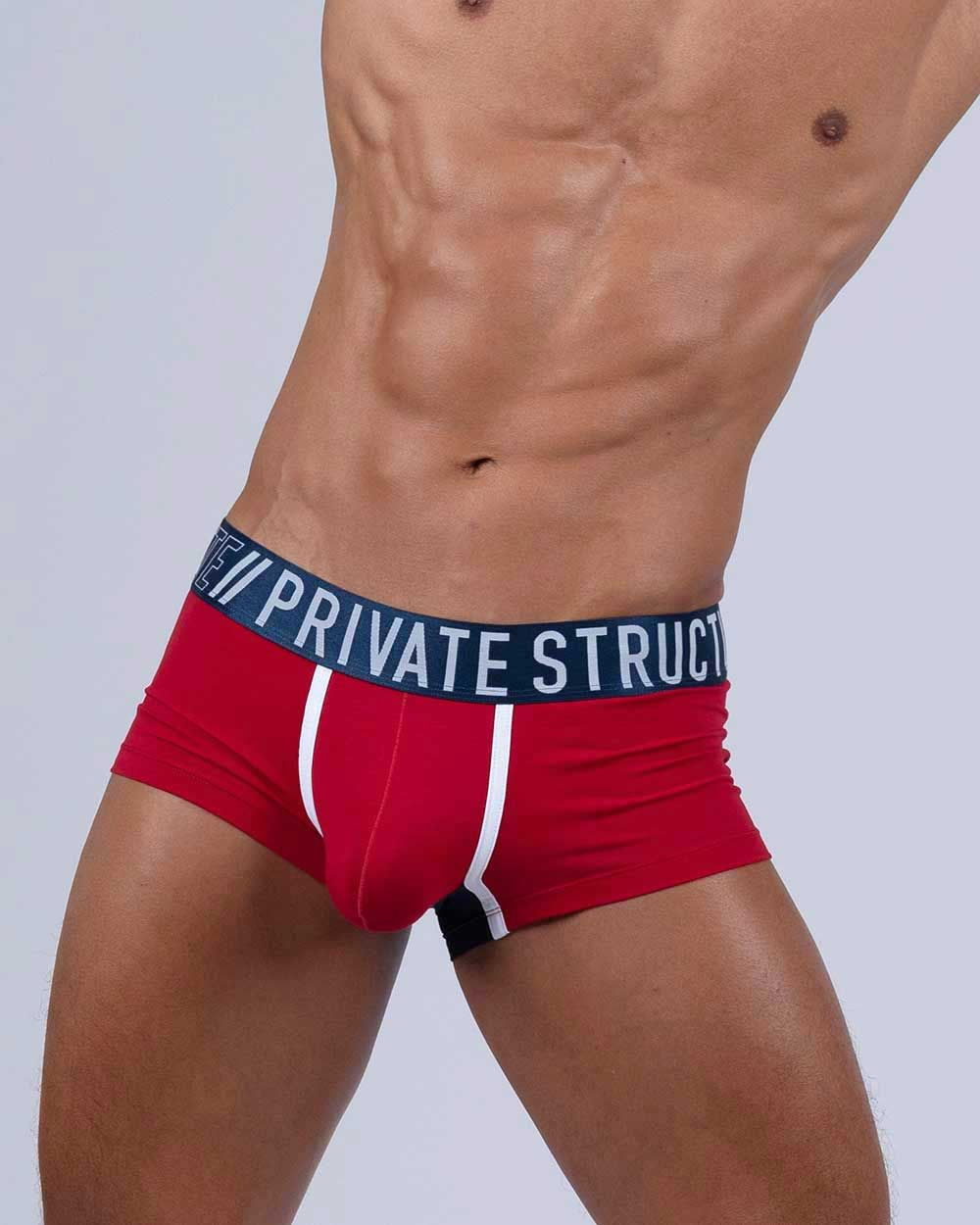 Private Structure BAUT4389 Athlete Trunks Red Falcon