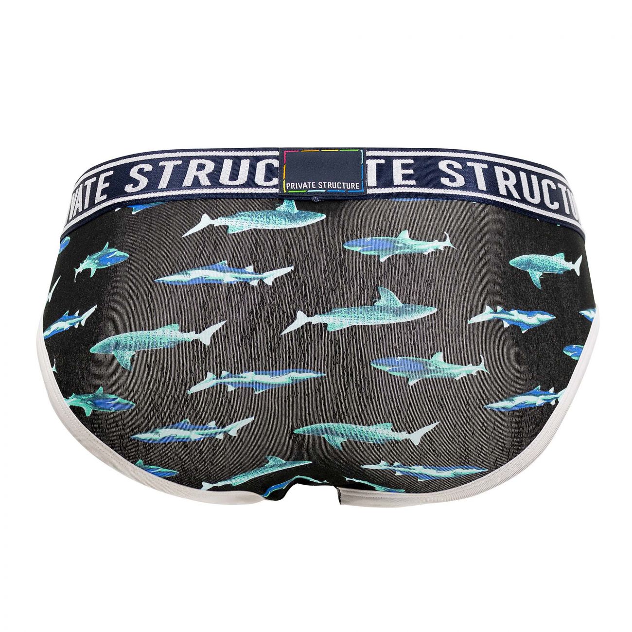 Private Structure EPUX4187 Pride Mini Briefs Black Sharks