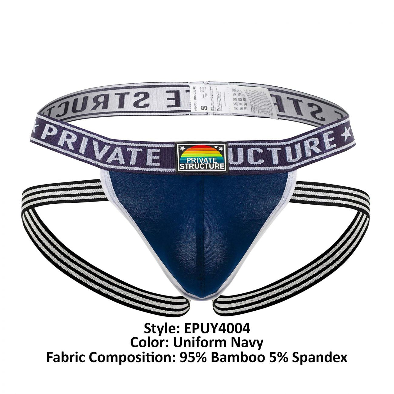 Private Structure EPUY4004 Pride Jockstraps Uniform Navy