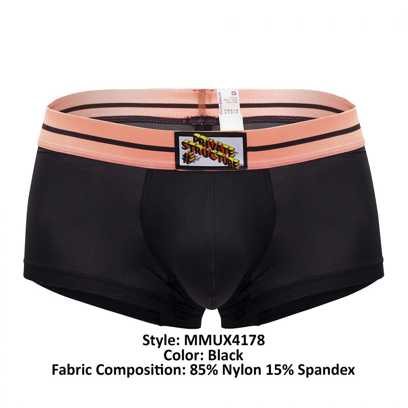 Private Structure MMUX4178 Micro Maniac Trunks Black