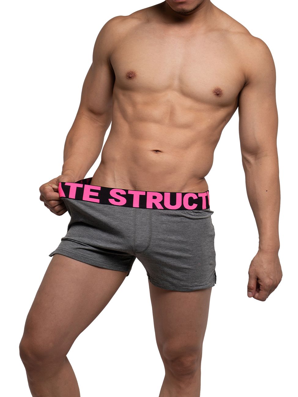 Private Structure PMUX4183 Modality Lounge Shorts Melange Magenta