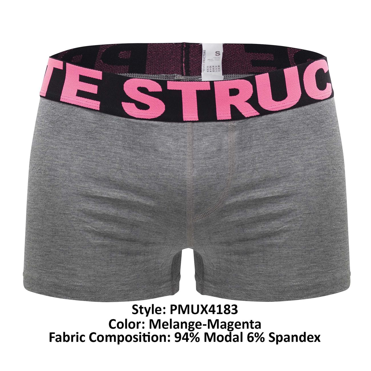 Private Structure PMUX4183 Modality Lounge Shorts Melange Magenta