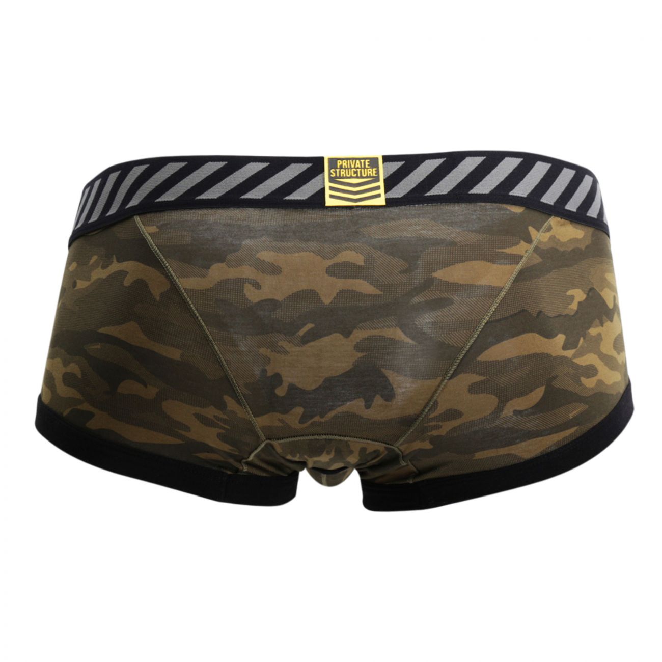 Private Structure SCUZ3781 Soho Camouflage Mesh-Fly Trunk Green Camo