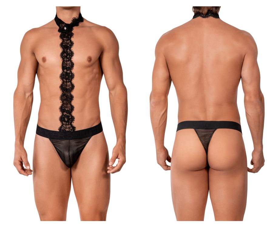 Roger Smuth RS026 Thongs Black