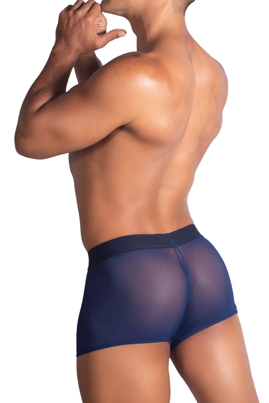 Roger Smuth RS072 Revealing Shaft Boxer Briefs Trunks Navy