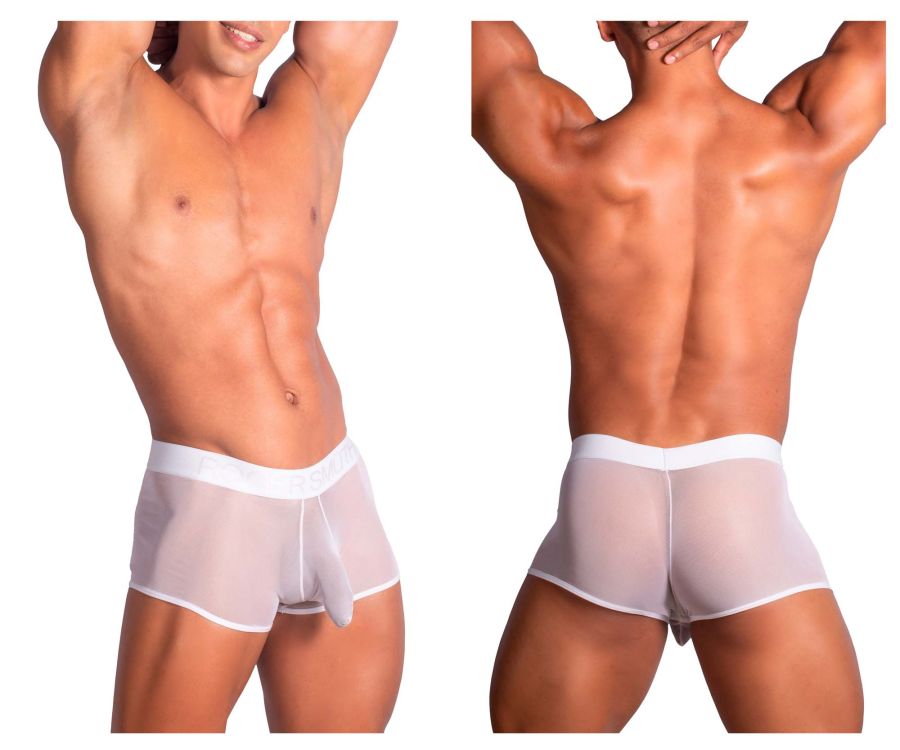 Roger Smuth RS072 Revealing Shaft Boxer Briefs Trunks White