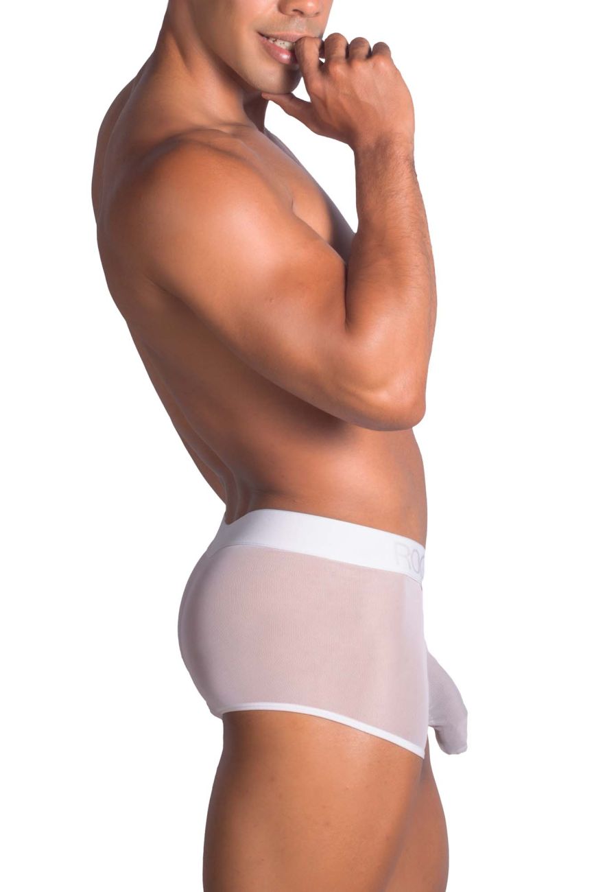 Roger Smuth RS072 Revealing Shaft Boxer Briefs Trunks White