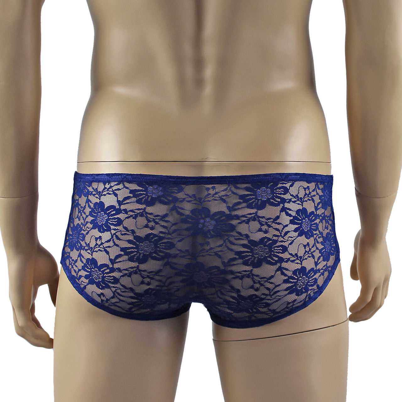 Mens Lingerie Stretch Lace  Male Panty Bikini Brief (navy plus other colours)
