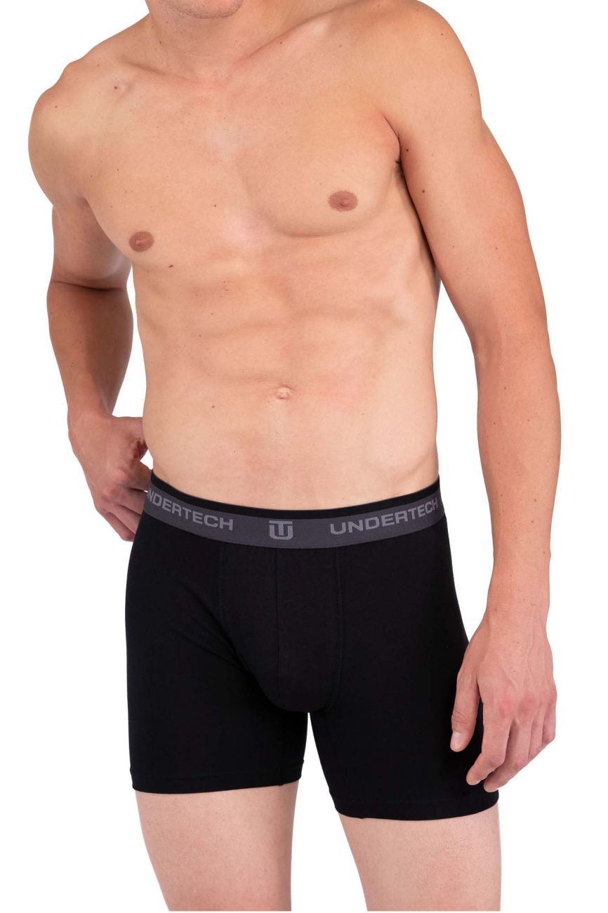 Undertech 342703 3PK Solid Boxer Briefs
