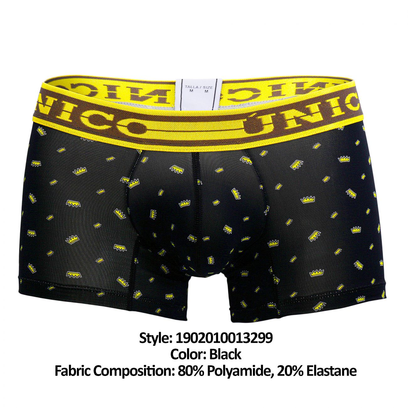 Unico 1902010013299 Trunks Unexpected Black Printed