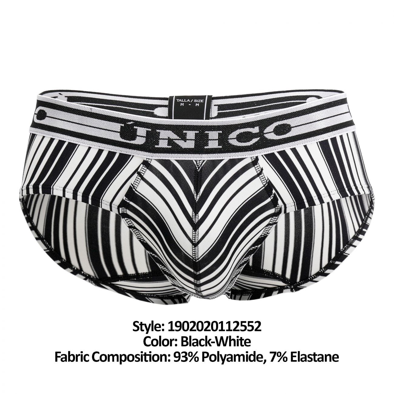 Unico 1902020112552 Briefs Crossbreed Black-White