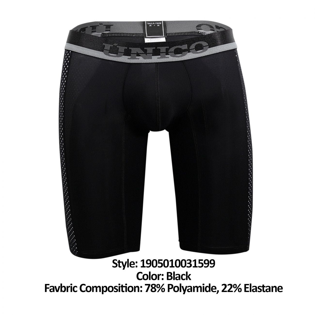 Unico 1905010031599 Boxer Briefs Puntillizmo Black