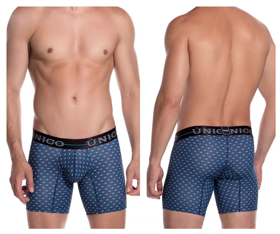 Unico 1907010023629 Boxer Briefs Agata Blue Printed