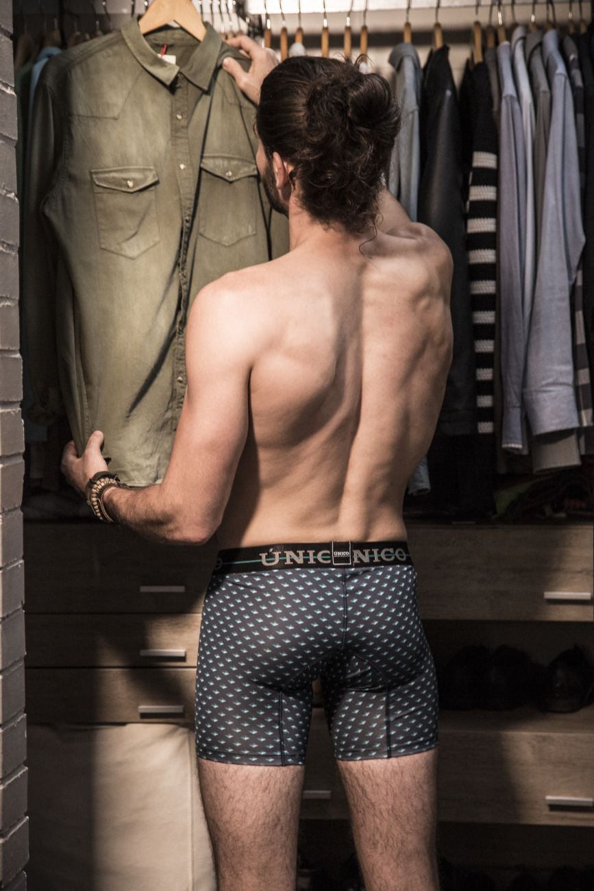 Unico 1907010023629 Boxer Briefs Agata Blue Printed