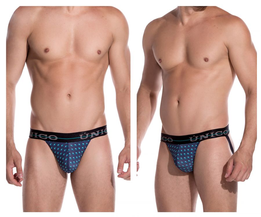 Unico 1907030123629 Jockstrap Agata Blue Printed