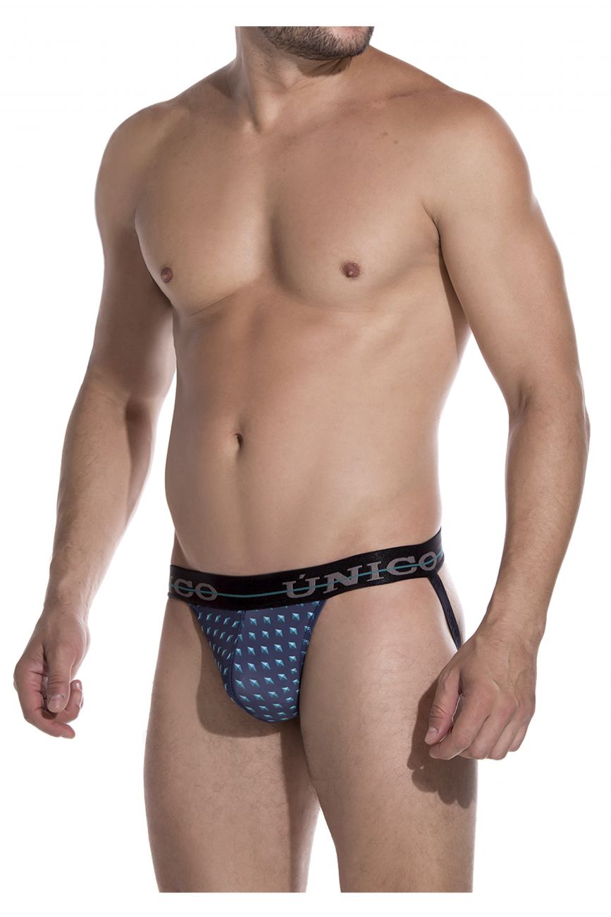 Unico 1907030123629 Jockstrap Agata Blue Printed