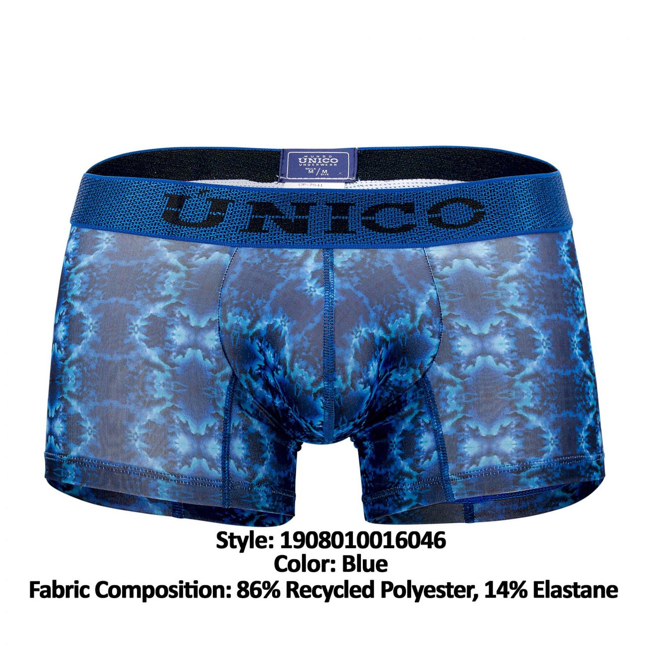 Unico 1908010016046 Trunks Bruma Blue Printed