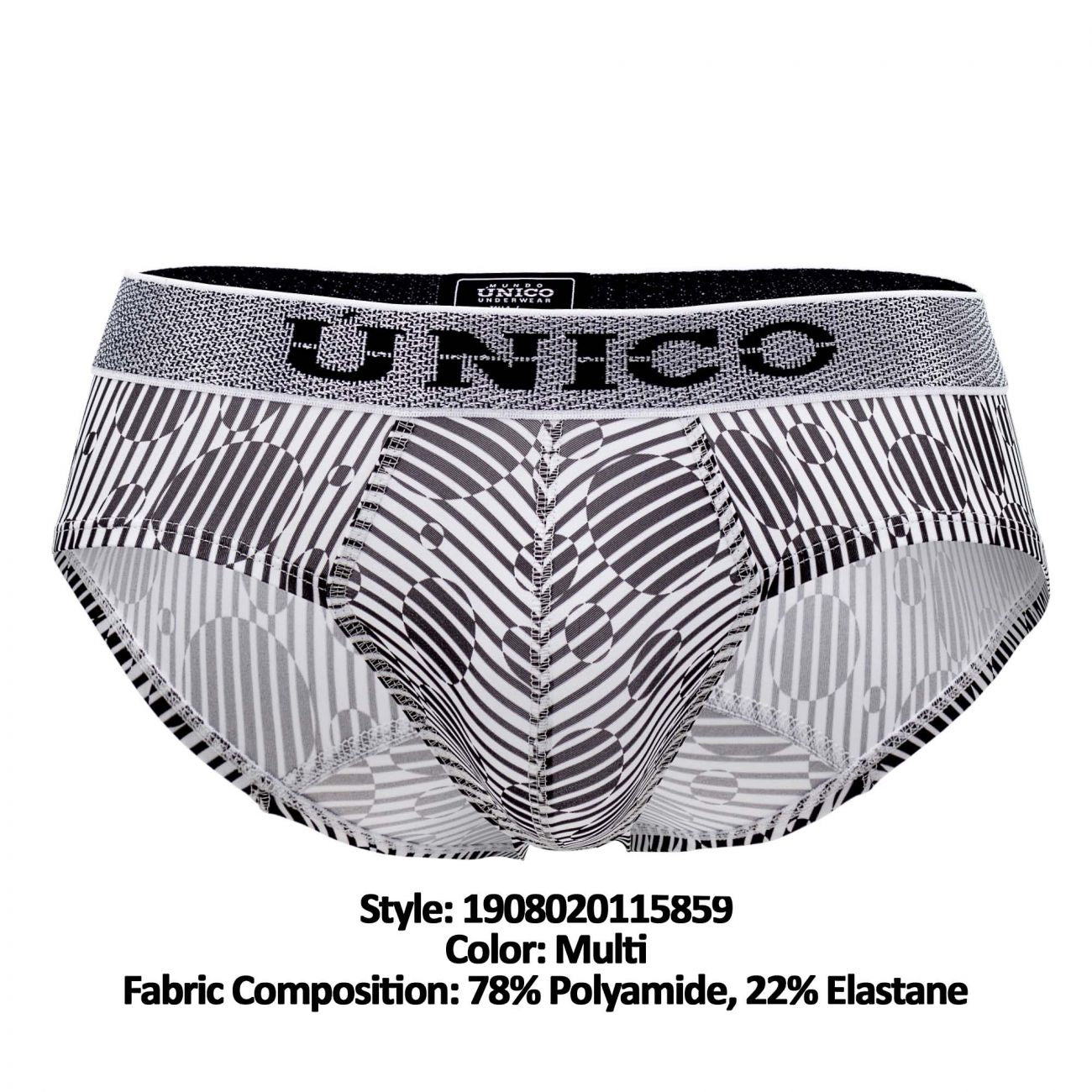 Unico 1908020115859 Briefs Grafito Multi