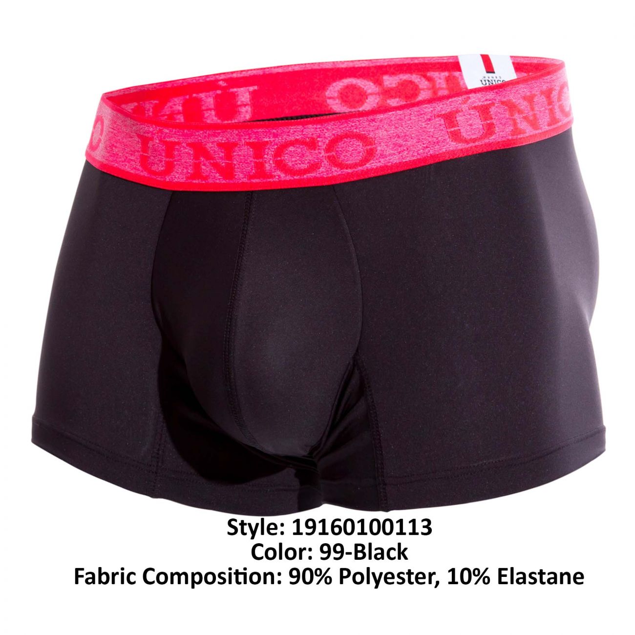 Unico 19160100113 COLORS Poderoso Trunks Black
