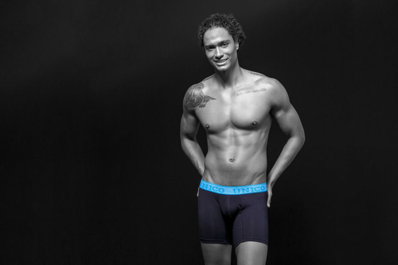 Unico 19160100215 COLORS Dinamico Boxer Briefs Black