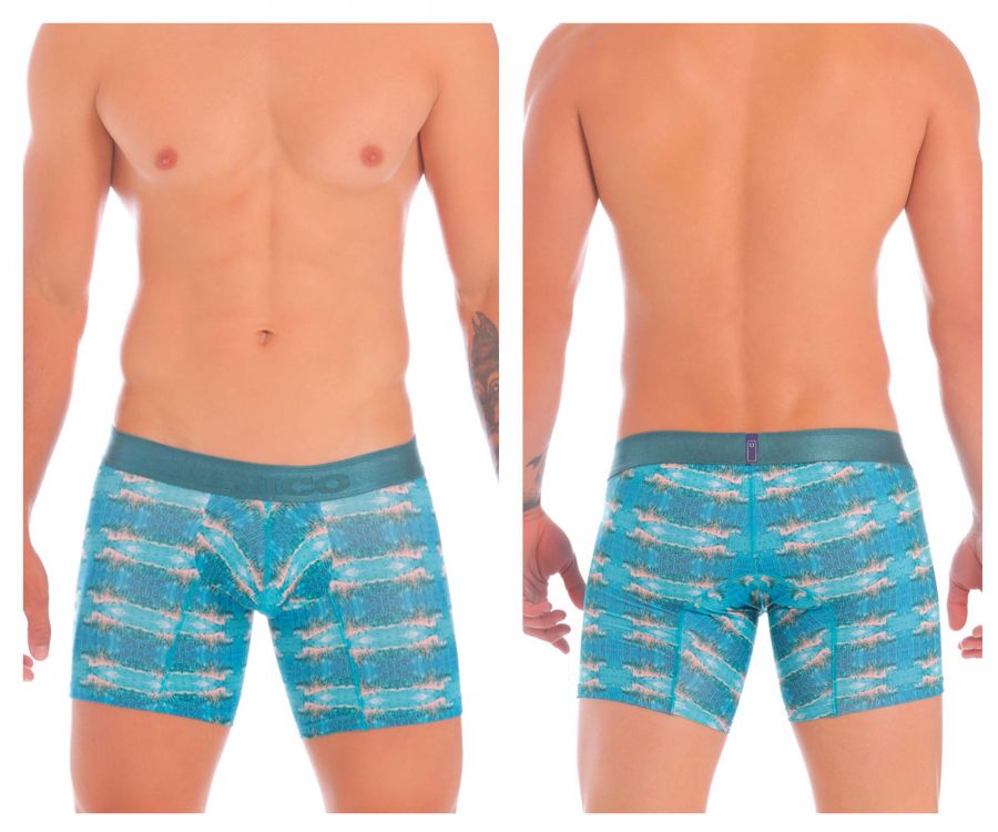 Unico 20070100231 Waterfront Boxer Briefs Blue Printed