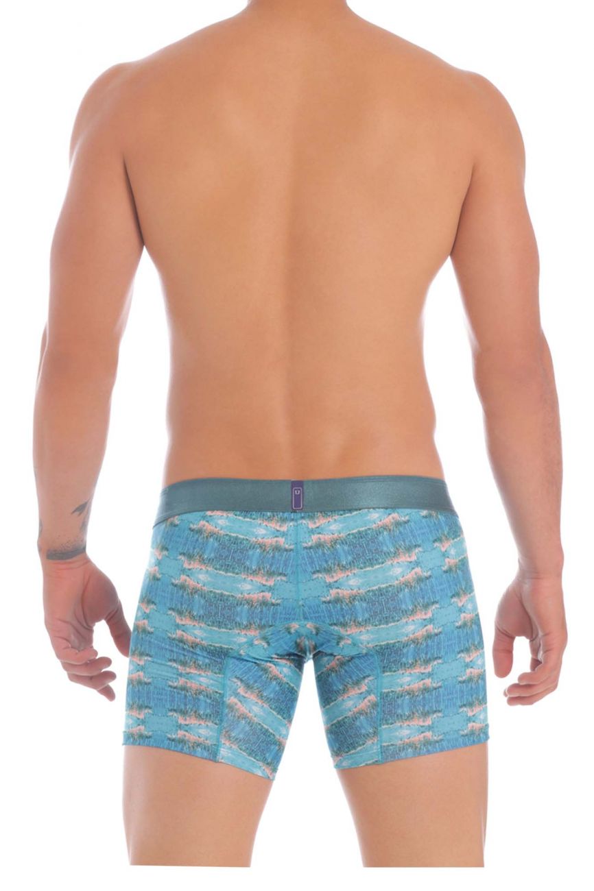 Unico 20070100231 Waterfront Boxer Briefs Blue Printed