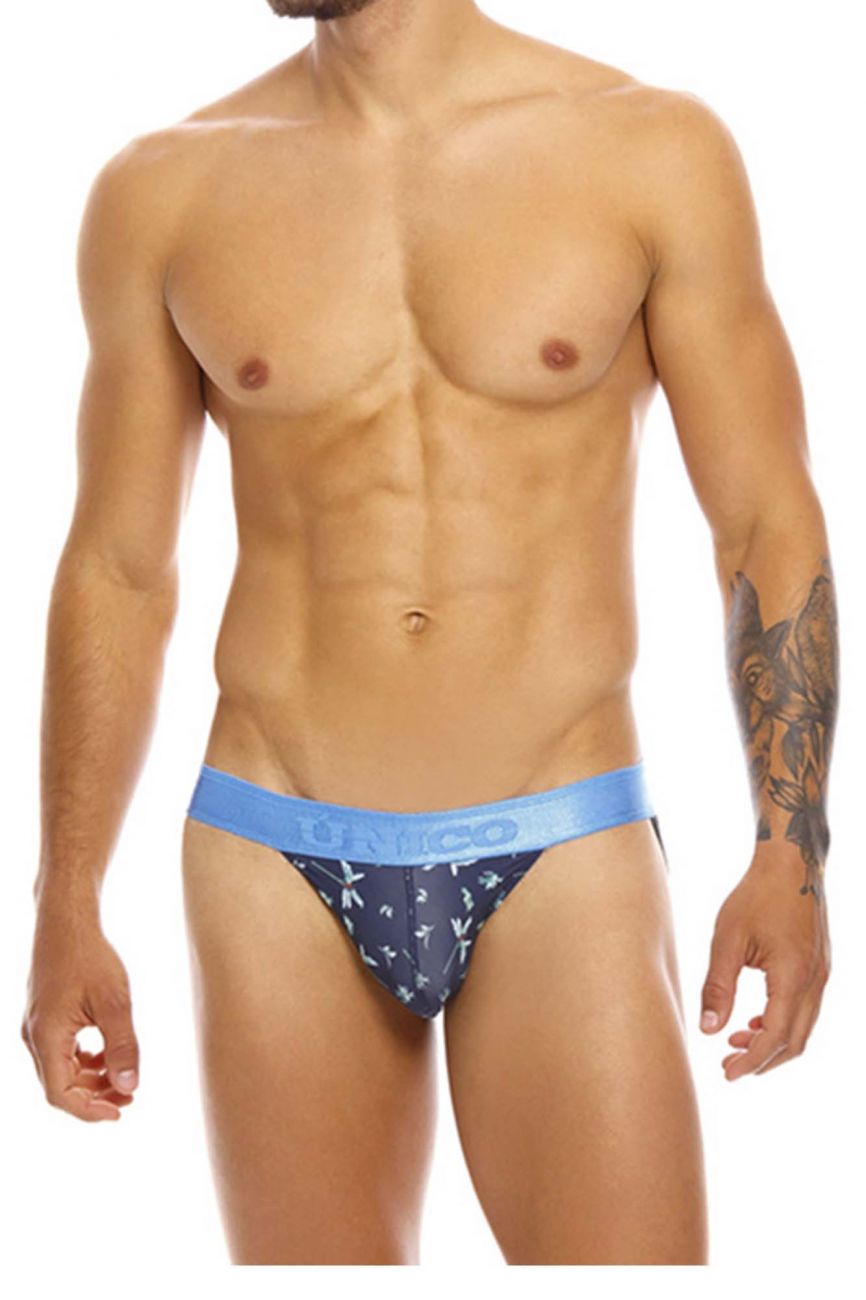 Unico 20070301234 Palm Tree Jockstrap Blue Printed