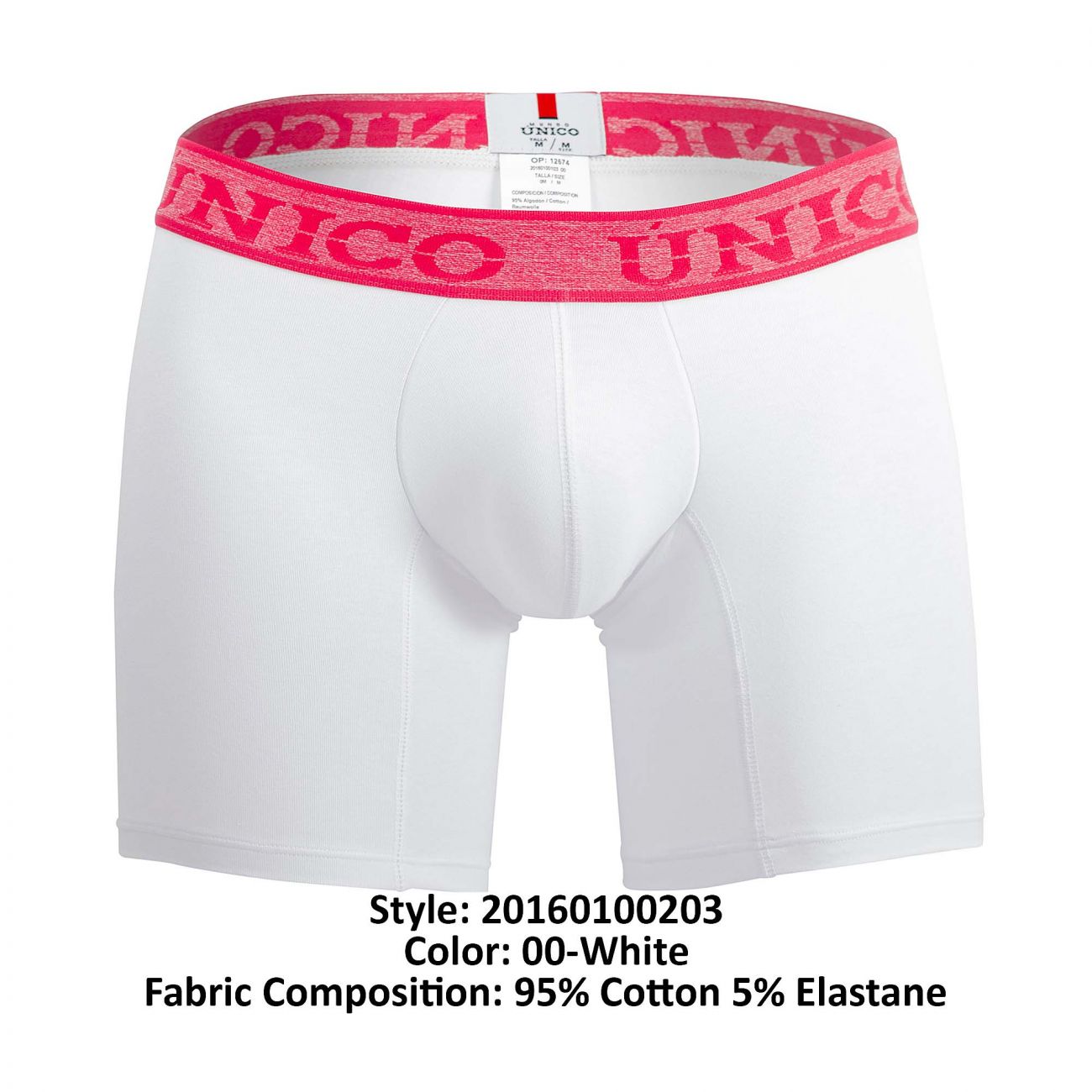 Unico 20160100203 Illusion Boxer Briefs White
