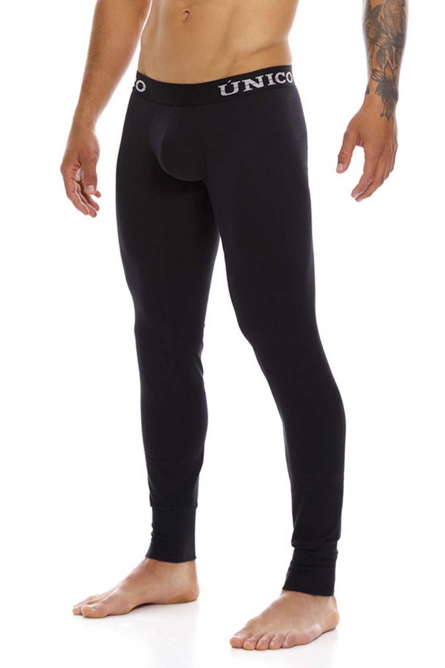 Unico 21062100502 Cold Mountain Long Johns Black
