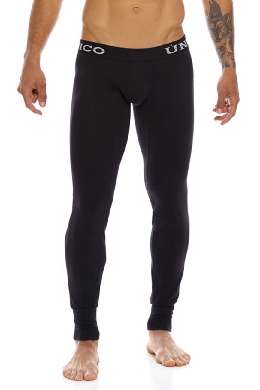 Unico 21062100502 Cold Mountain Long Johns Black