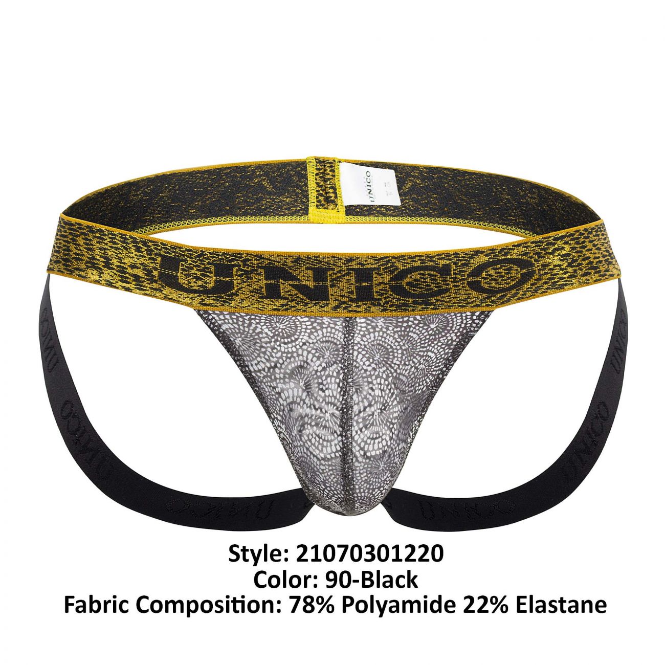 Unico 21070301220 Accent Jockstrap Black