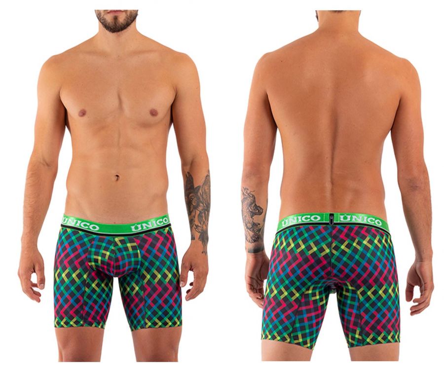 Unico 21100100211 Color-X Boxer Briefs Green Mutli