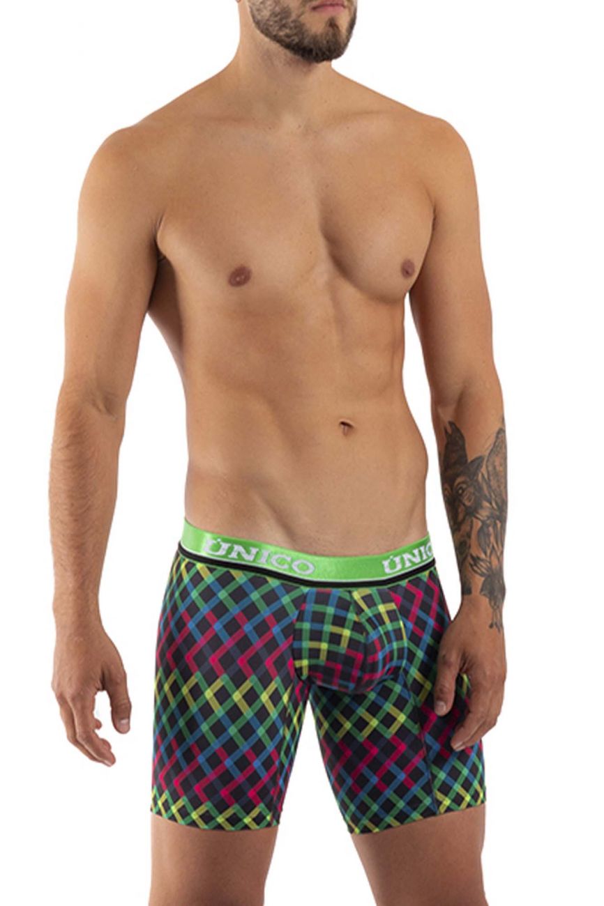 Unico 21100100211 Color-X Boxer Briefs Green Mutli