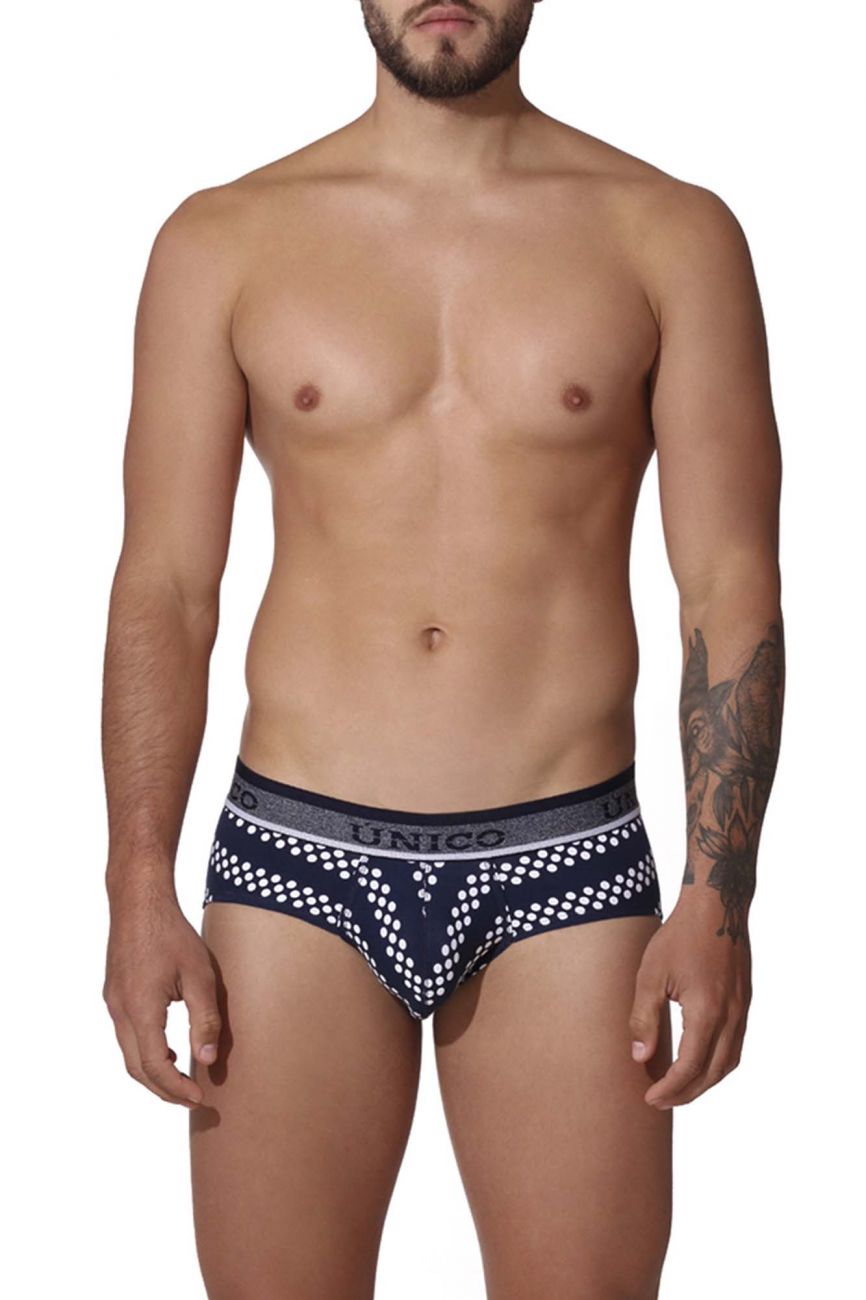 Unico 22010201106 Cristales Briefs Blue Printed