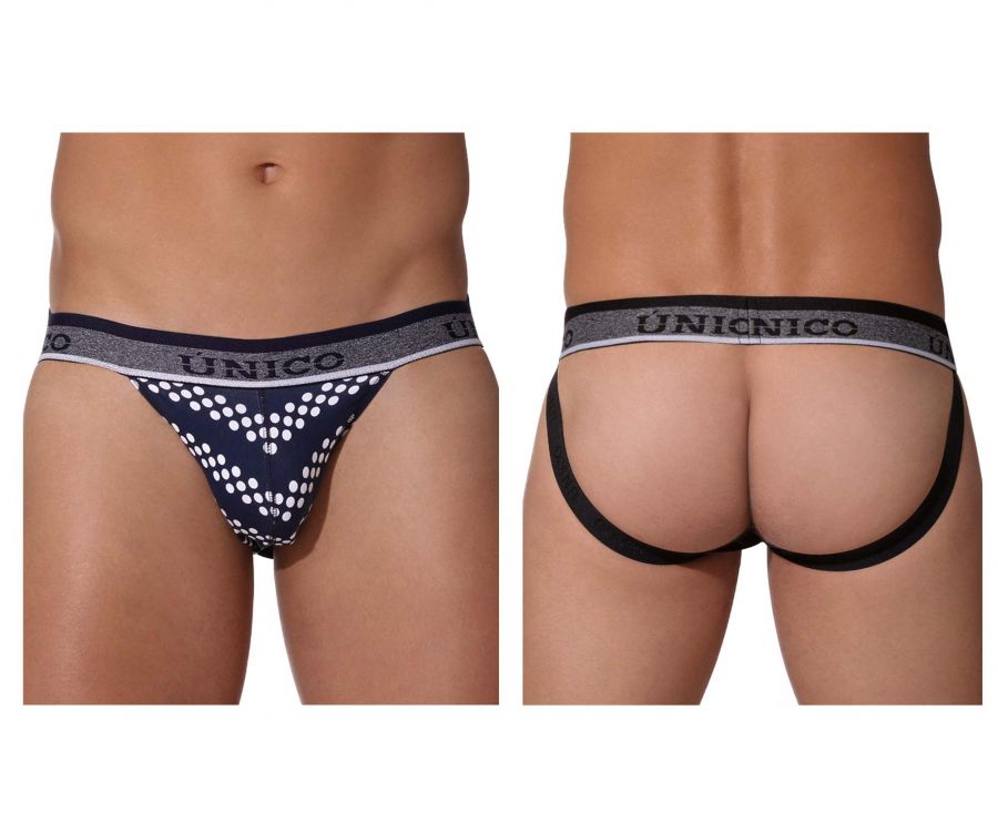 Unico 22010301206 Cristales Jockstrap Blue Printed