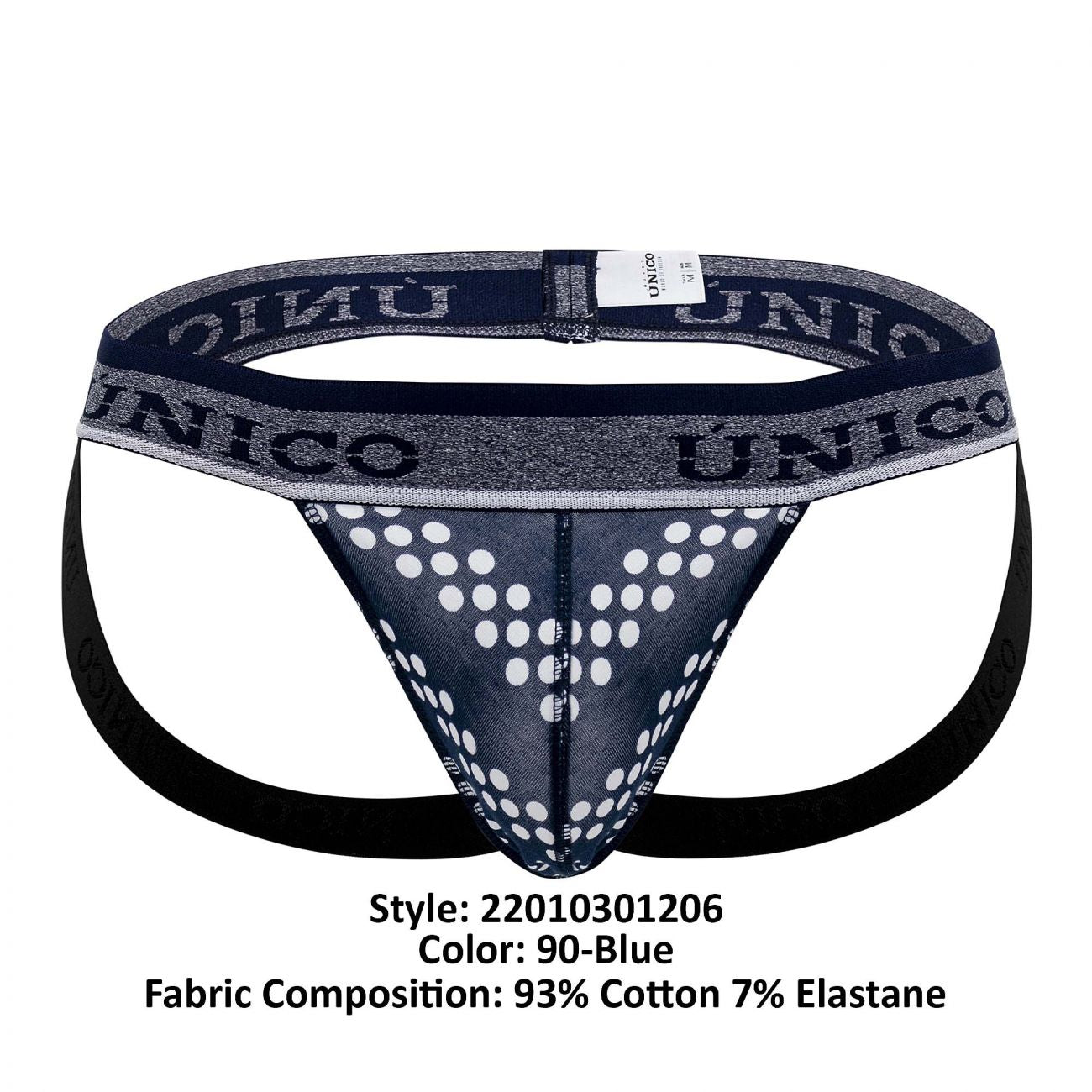 Unico 22010301206 Cristales Jockstrap Blue Printed