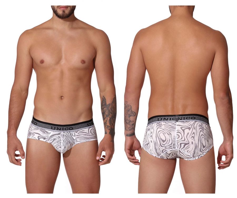 Unico 22020201106 Rastro Briefs White Printed