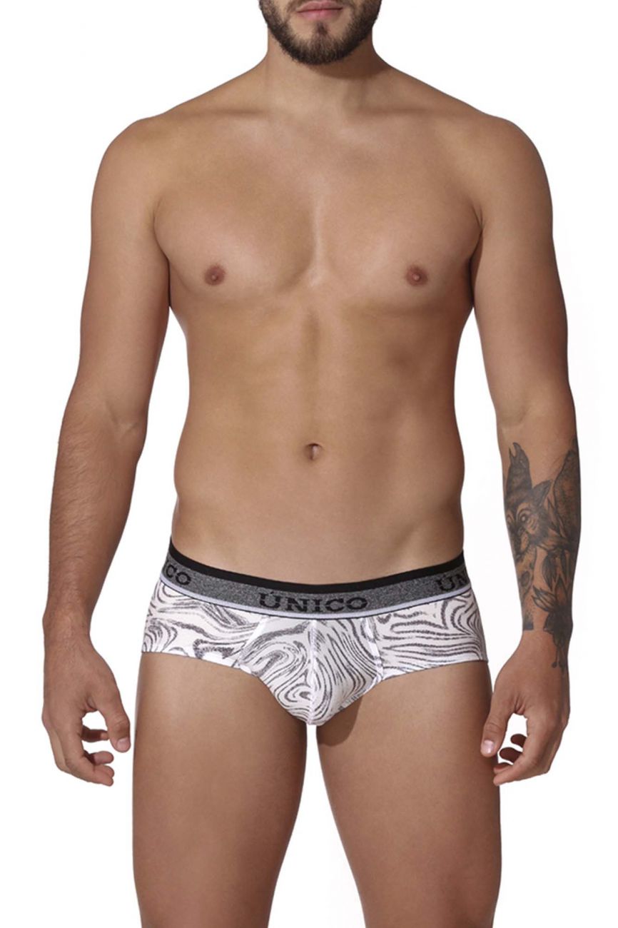 Unico 22020201106 Rastro Briefs White Printed