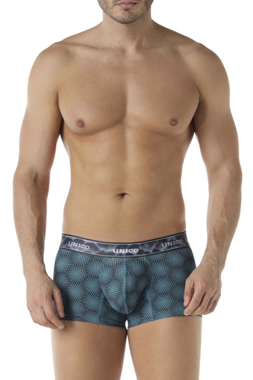 Unico 22070100105 Moleculas Trunks Teal Printed