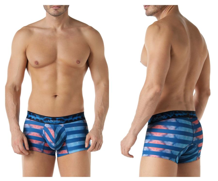 Unico 22070100106 Costera Trunks Blue Printed