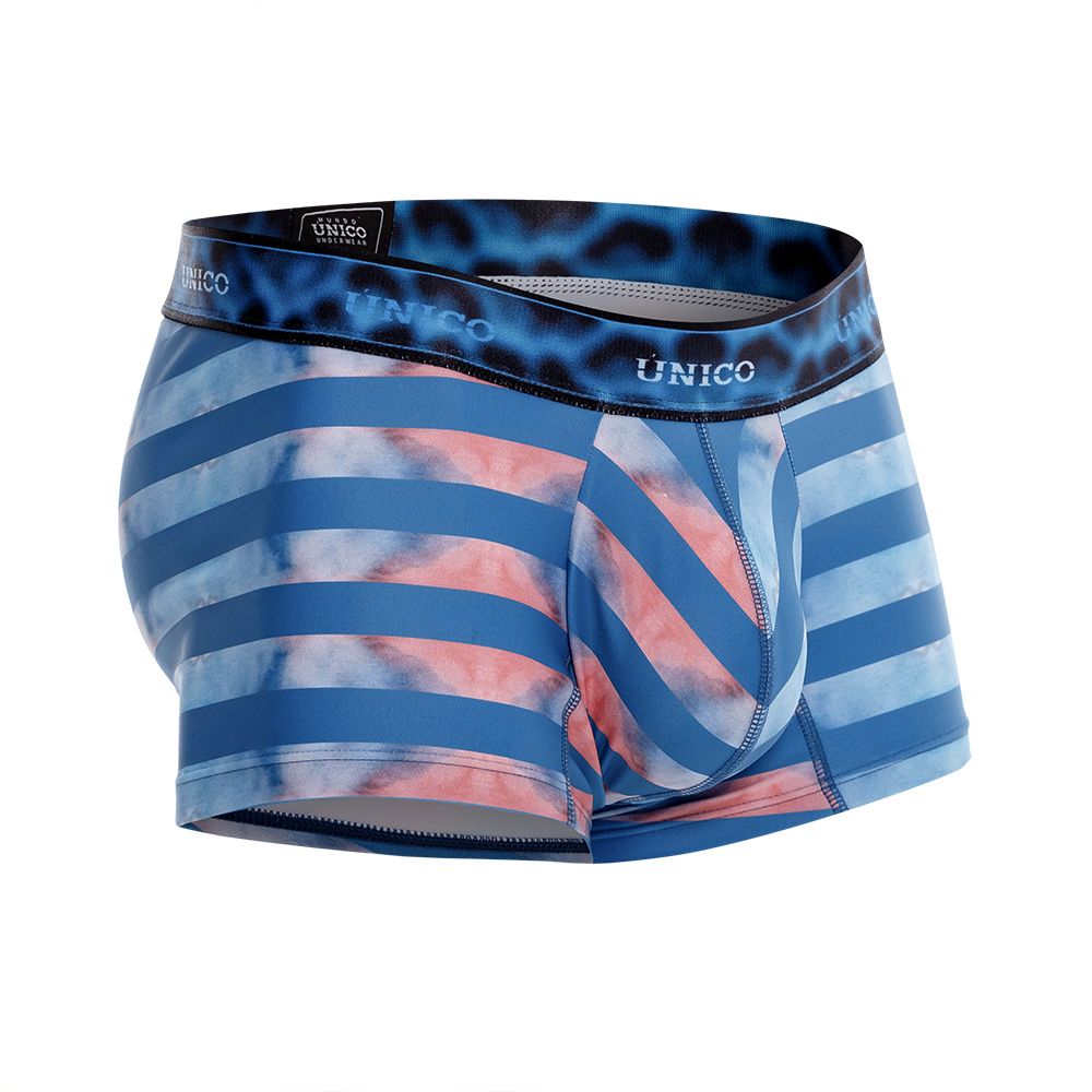 Unico 22070100106 Costera Trunks Blue Printed