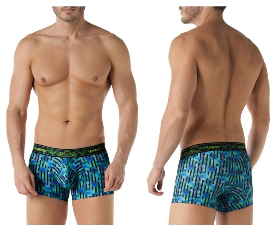 Unico 22070100108 Parafina Trunks Blue Printed
