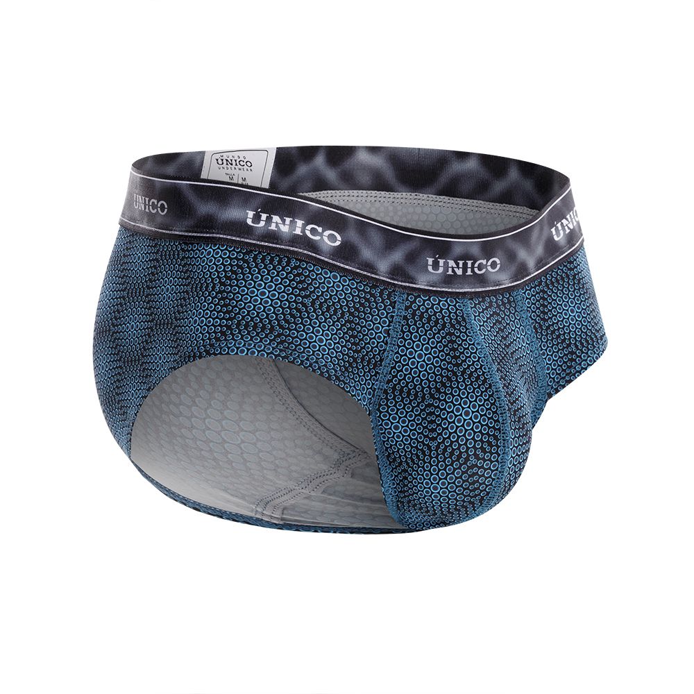 Unico 22070201105 Moleculas Briefs Teal Printed