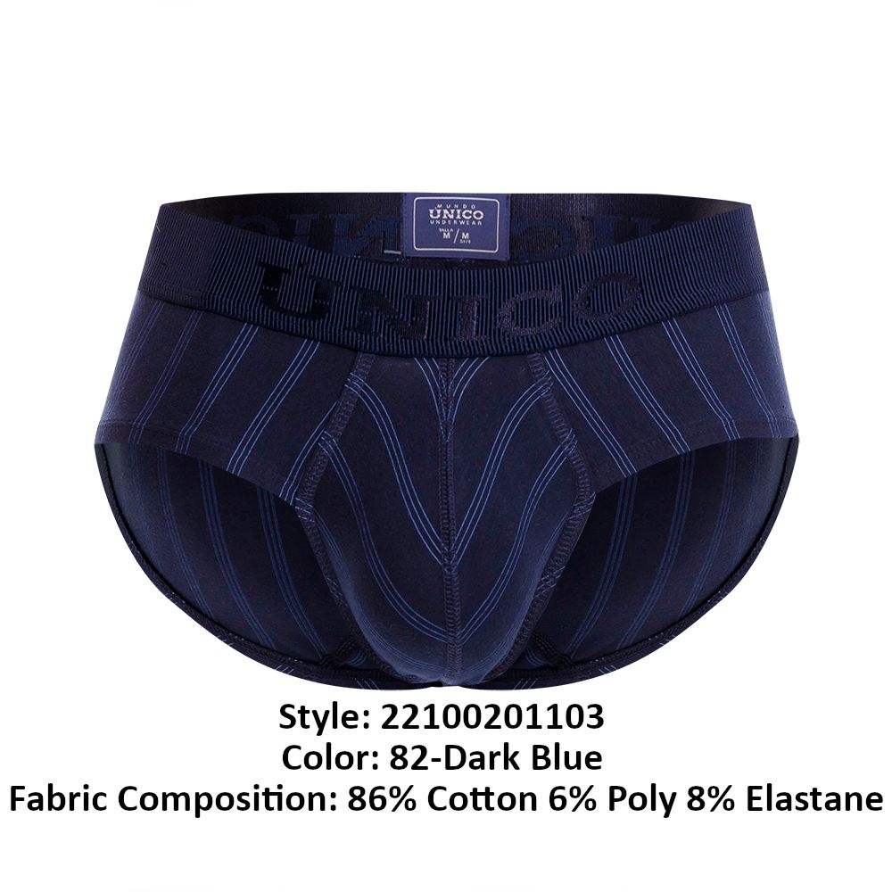 Unico 22100201103 Senda Briefs Dark Blue Plus Sizes