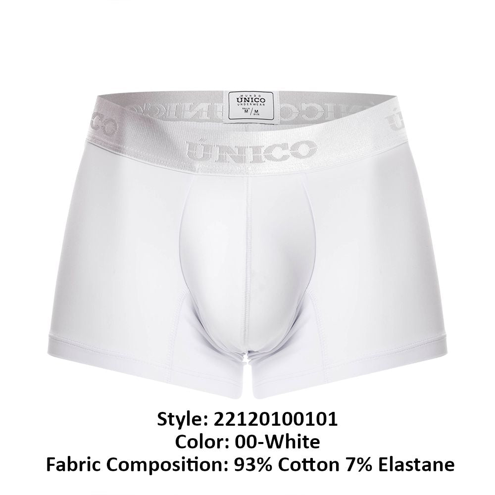 Unico 22120100101 Cristalino A22 Trunks White Plus Sizes